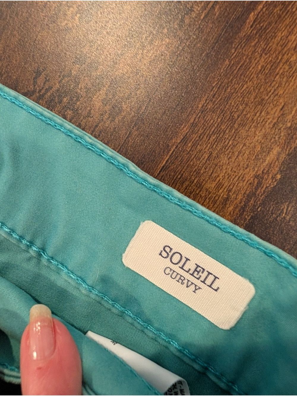 Code Bleu Turquoise Color Jeans Size 10 - Picture 4 of 11